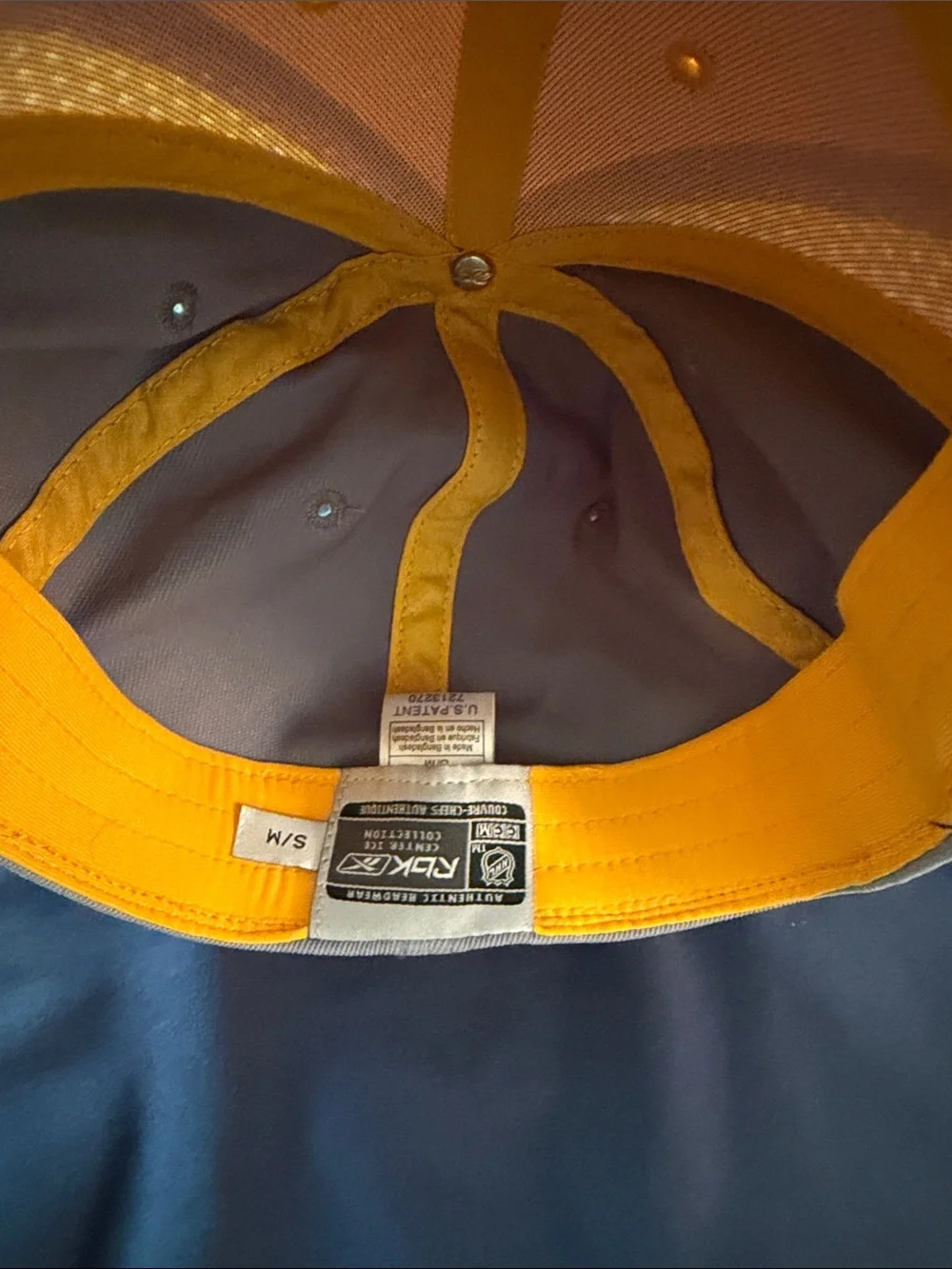 Reebok Yellow and Gray Boston Bruins Logo Cap - Picture 6 of 6